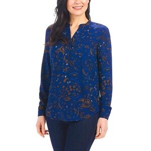 Hilary Radley Floral Printed Blouse